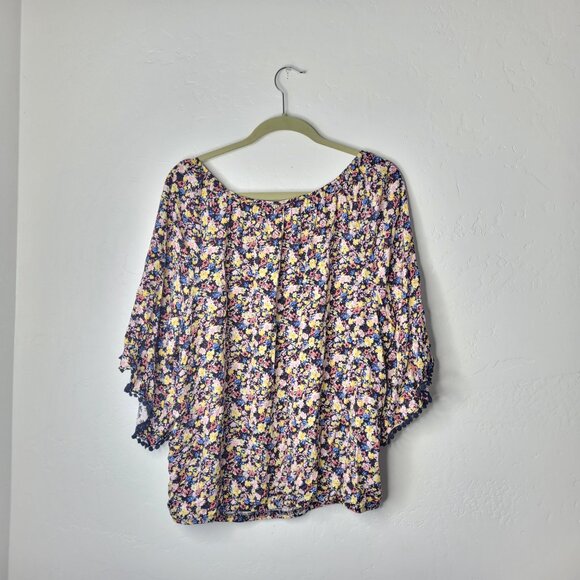 I.N. Studio Plus Size Floral Boho Blouse - Picture 2 of 6